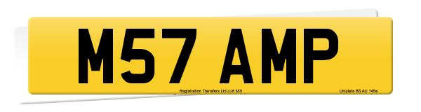 Registration number M57 AMP